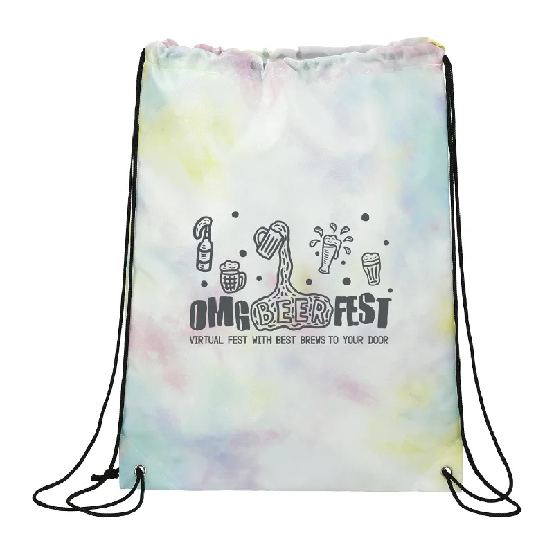 Tie Dyed Drawstring Bag