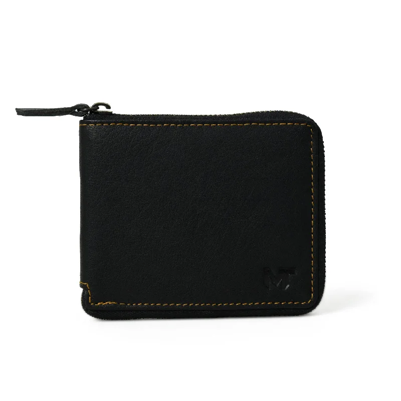 Adams Bi-Fold Wallet- Black