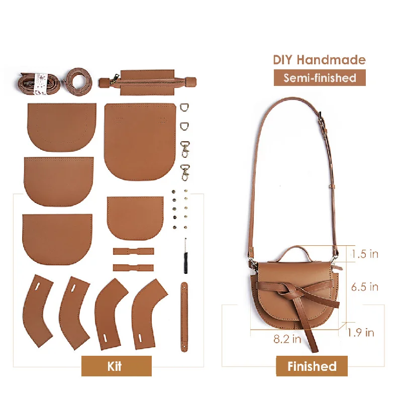 POPSEWING® Leather Belt Saddle Crossbody Gate Bag DIY Kit