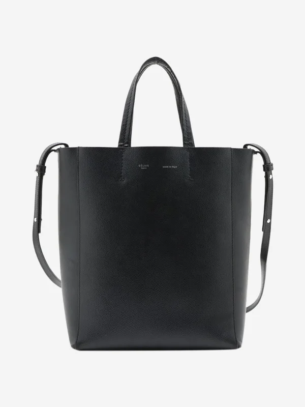 Black Vertical Cabas small tote bag