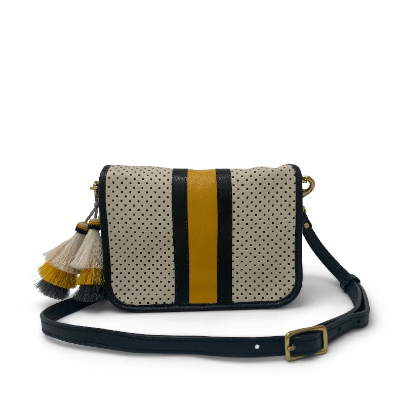 CHALK SQUARE PERF MINI MIA CROSSBODY