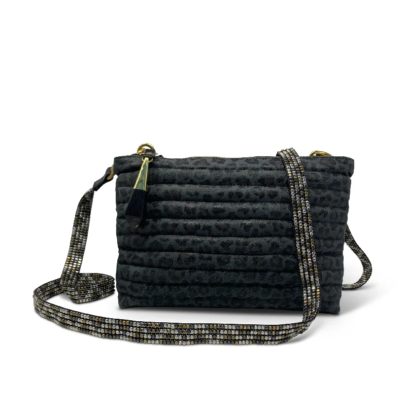 Charcoal Leopard Biker Nottingham Crossbody