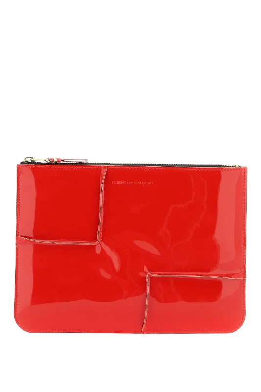 Comme Des Garcons Wallet Glossy Patent Leather