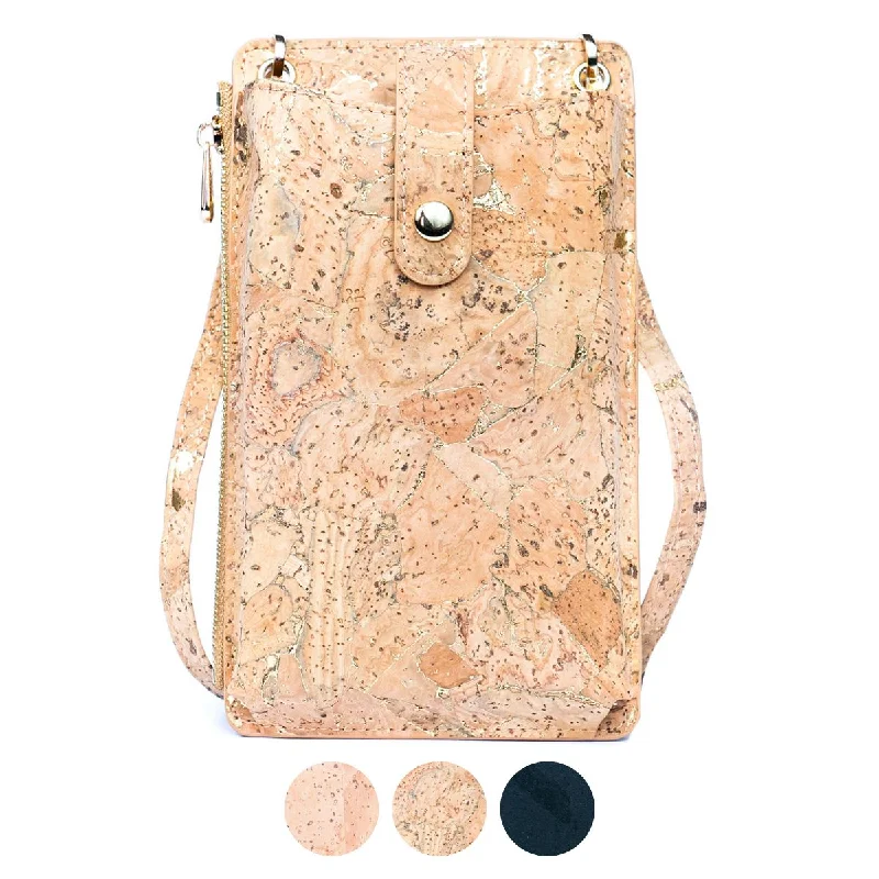 Chic Natural Cork Women's Phone Pouch with Card Slots BAG-2298