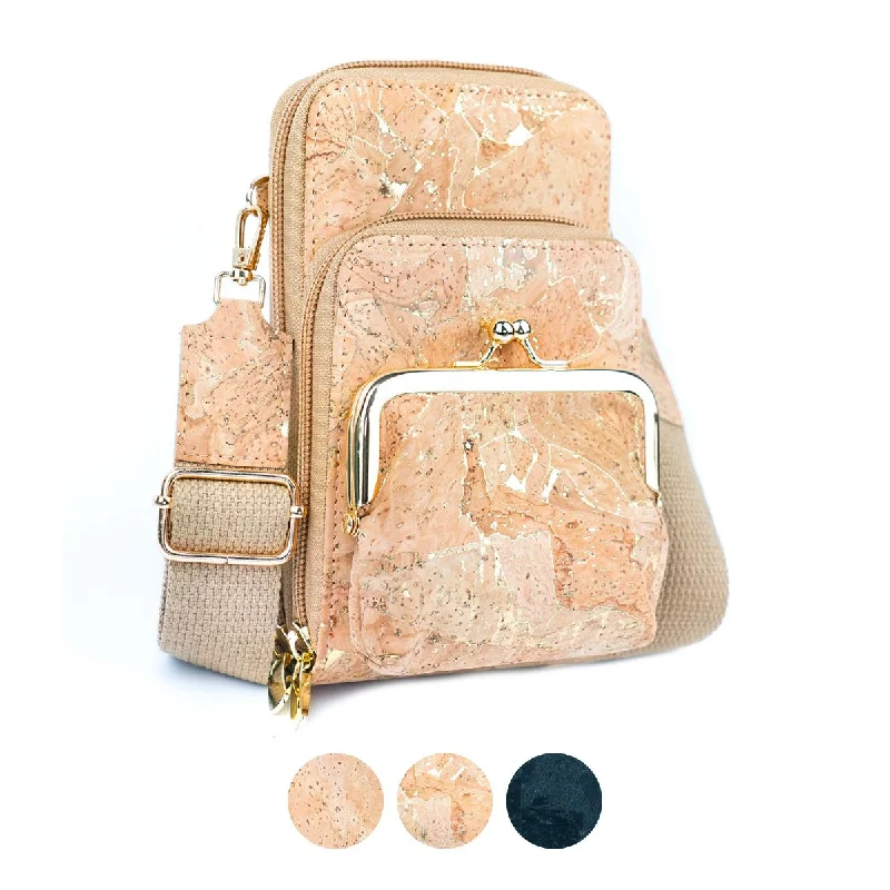 Eco-Friendly Cork Women's Phone Bag with Multi-Functional Pockets BAG-2299