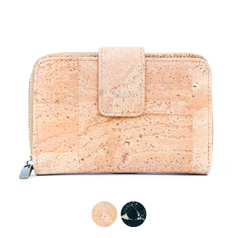 Stylish and Functional Medium-Sized Women's Cork Wallet BAG-2304