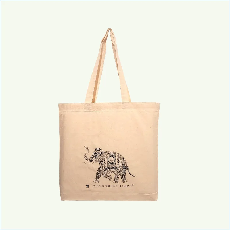 Elephant Printed Tote Bag