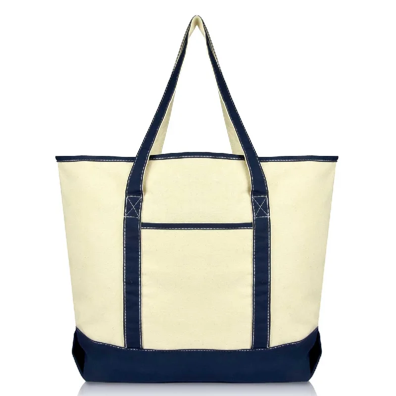 Dalix 22" Soft Canvas Tote Bag