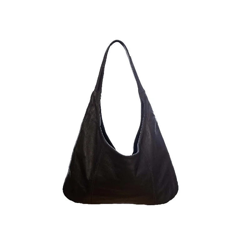 GillianLe01S Black Leather Hobo