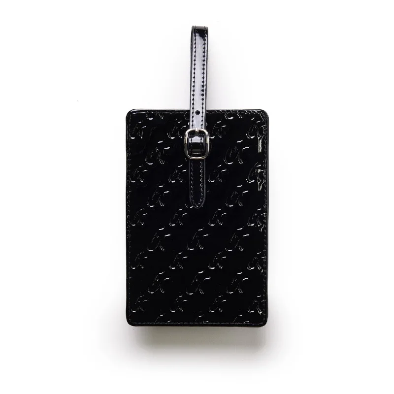 GLAM-AHOLIC LIFESTYLE LUGGAGE TAG MIRROR BLACK