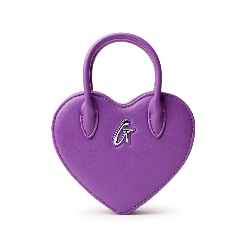 GLAM-AHOLIC PURPLE HEART BAG