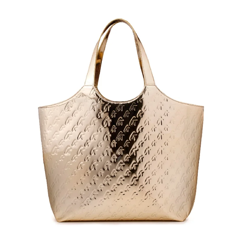 MAXI TOTE BAG METALLIC GOLD