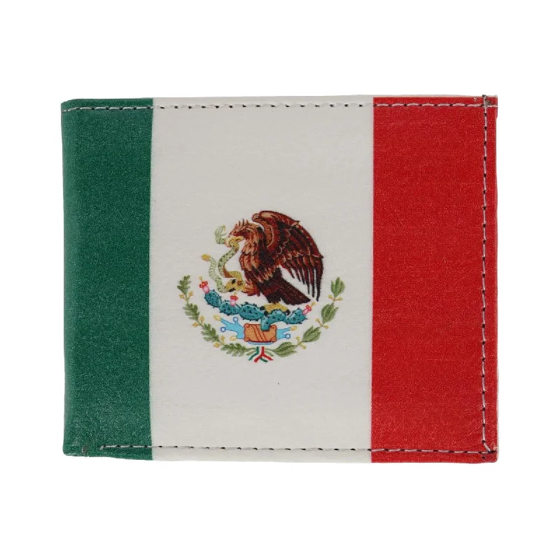 Men's Mexican Flag Bifold Wallet