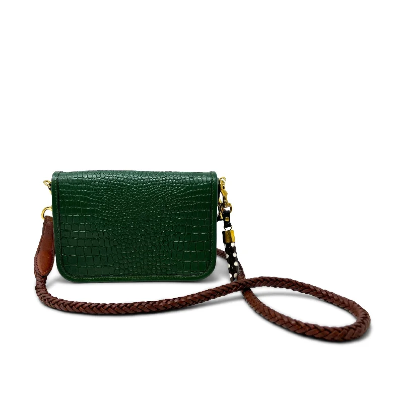 Mini Mia Crossbody - Black Forest Croco