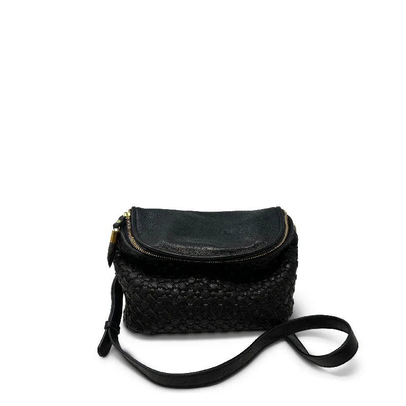 Mini Windbourne Crossbody - Black Lazer Weave