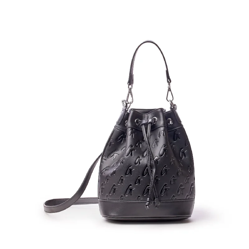 MONOGRAM MEDIUM BUCKET BAG MATTE BLACK