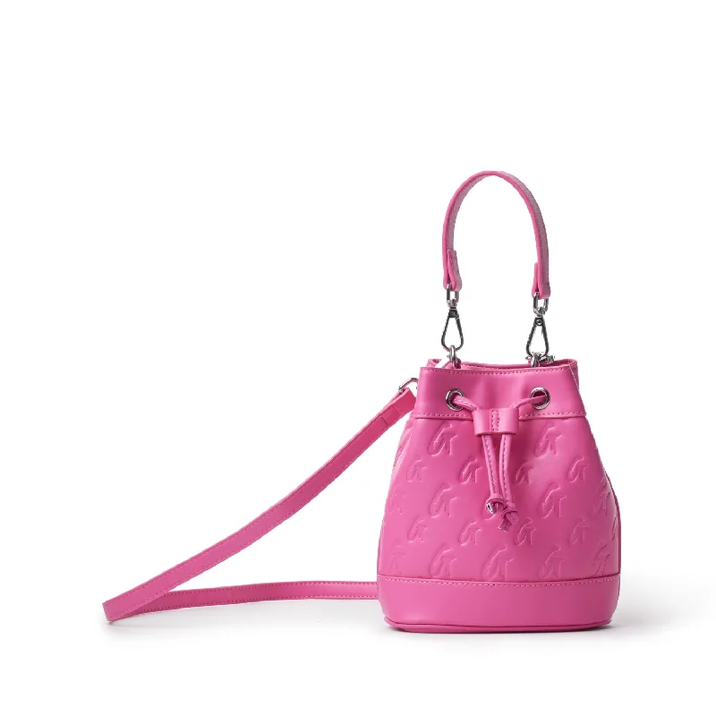 MONOGRAM MINI BUCKET BAG HOT PINK