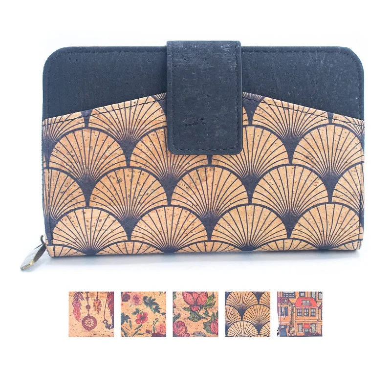 Natural Cork Printed Cardholder Wallet for Women BAG-2247