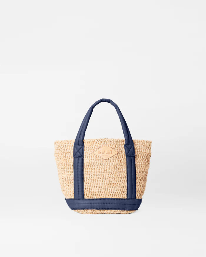 Raffia Tote Mini Raffia/ Navy