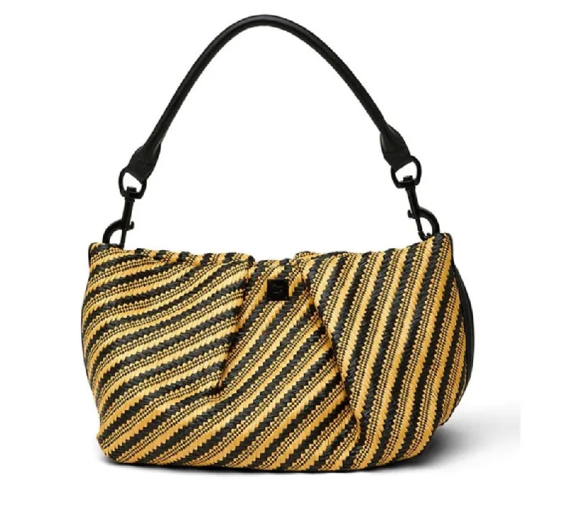 Savanah Striped Raffia Bag By Think Royln