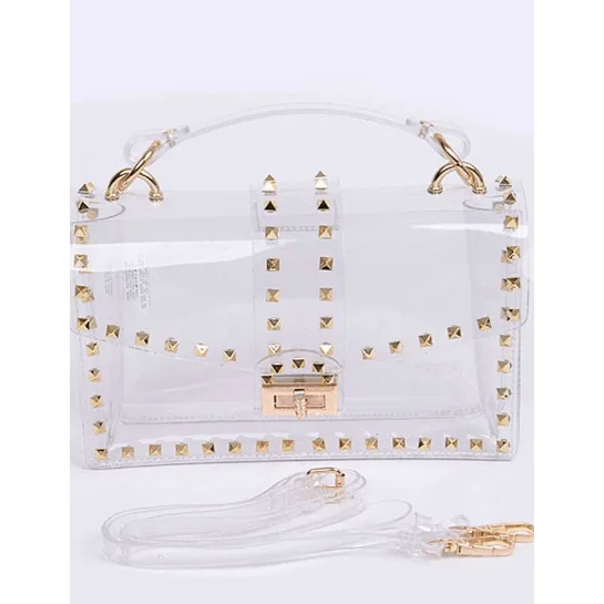 Studded Clear Bag