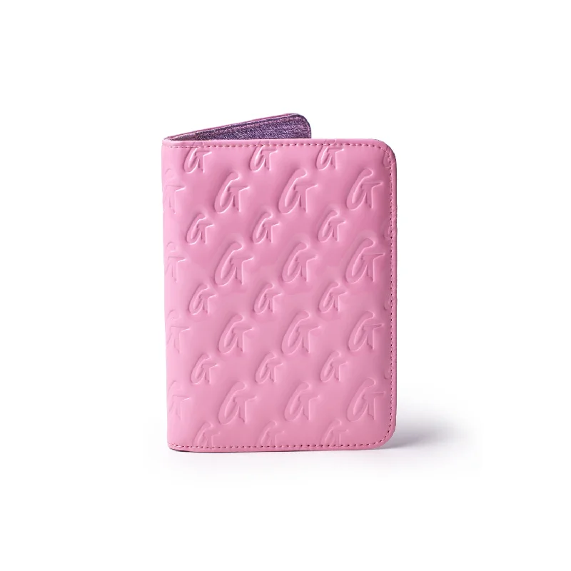 GLAM-AHOLIC LIFESTYLE PASSPORT HOLDER MONOGRAM MIRROR LIGHT PINK