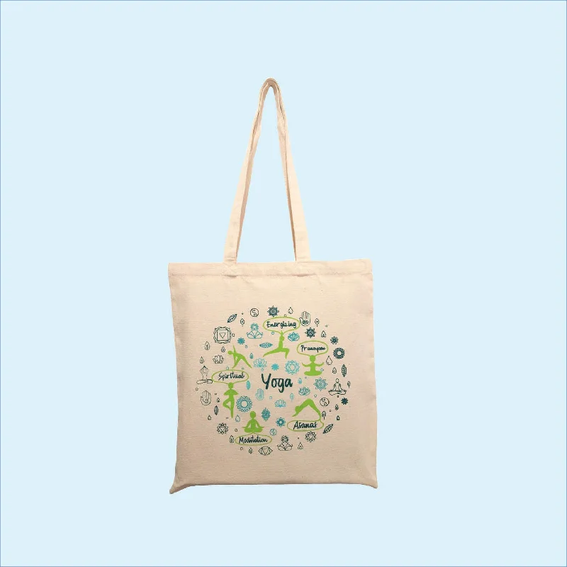 Yoga Printed Tote Bag